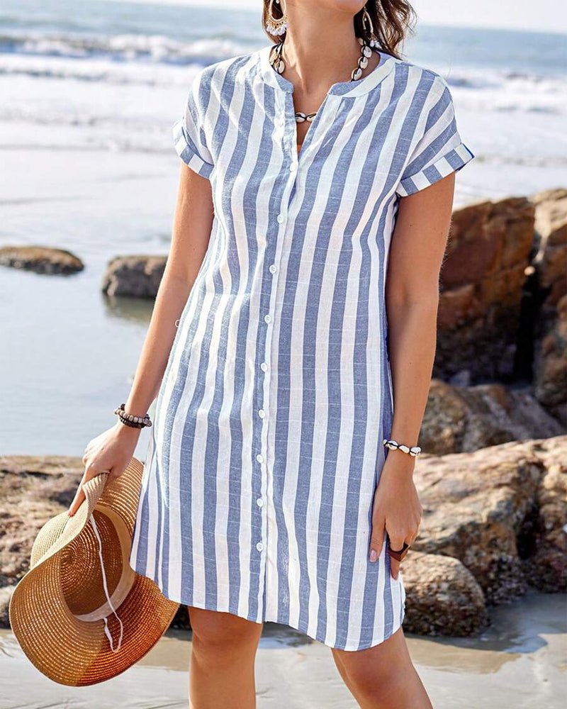 Hagar™ | Abito Camicia a Righe