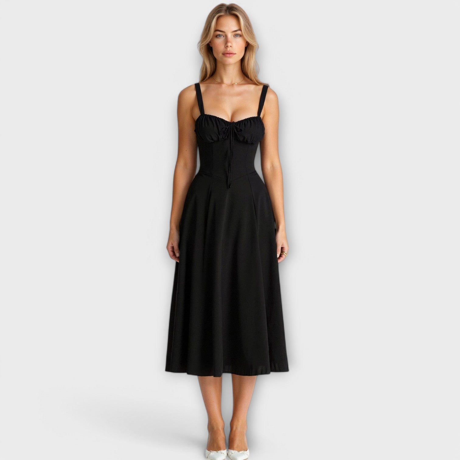 Mia™ | Vestido Midi con Corsé