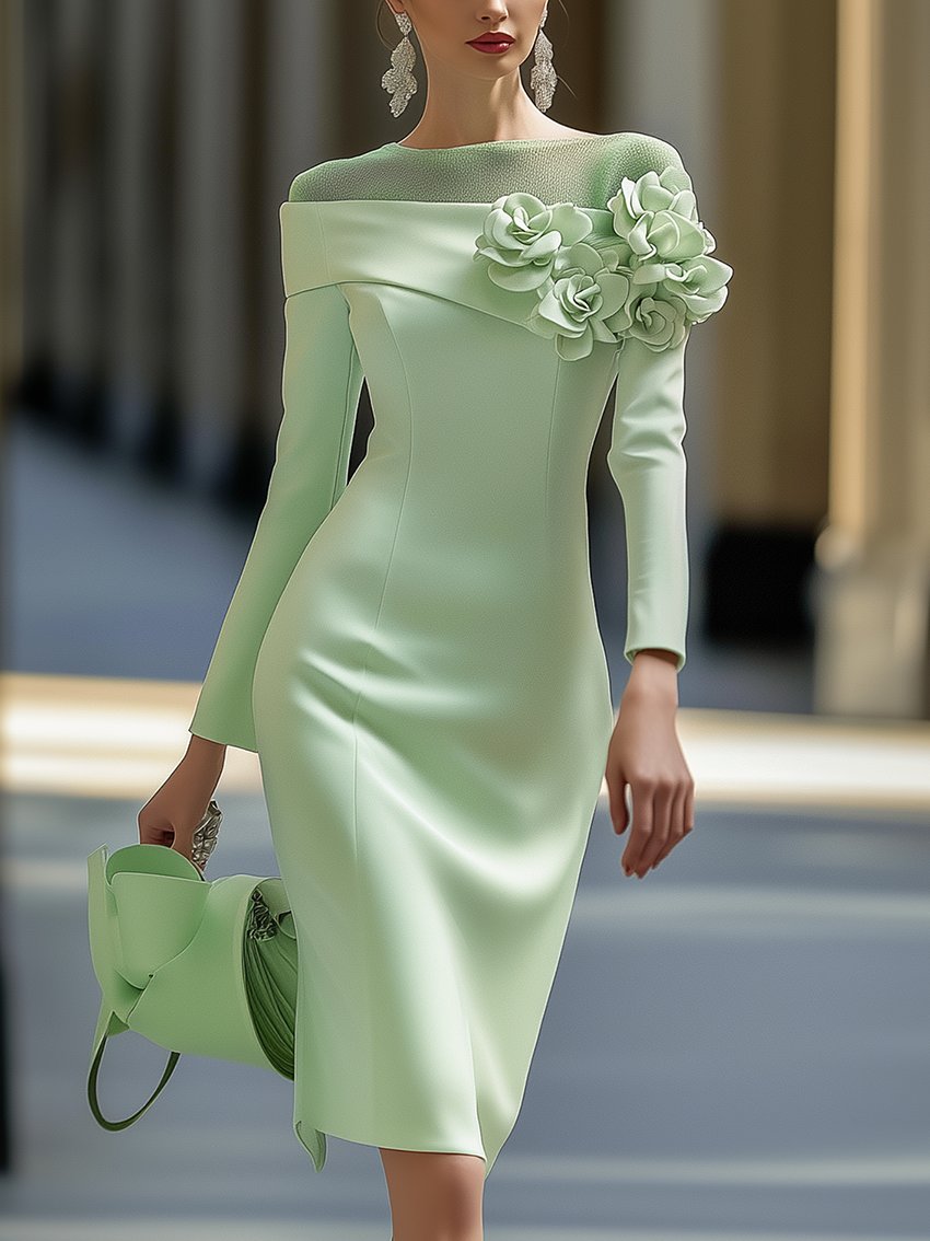 Mar | VESTIDO DE LUJO CON HOMBROS DESCUBIERTOS