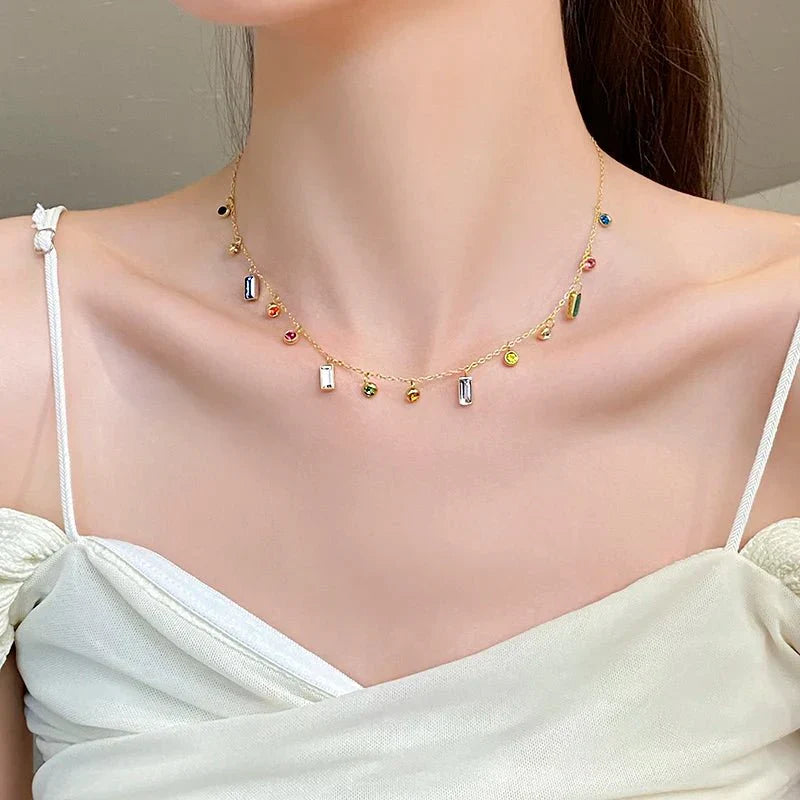 Collana Choker con Cristalli Dainty Sparsi