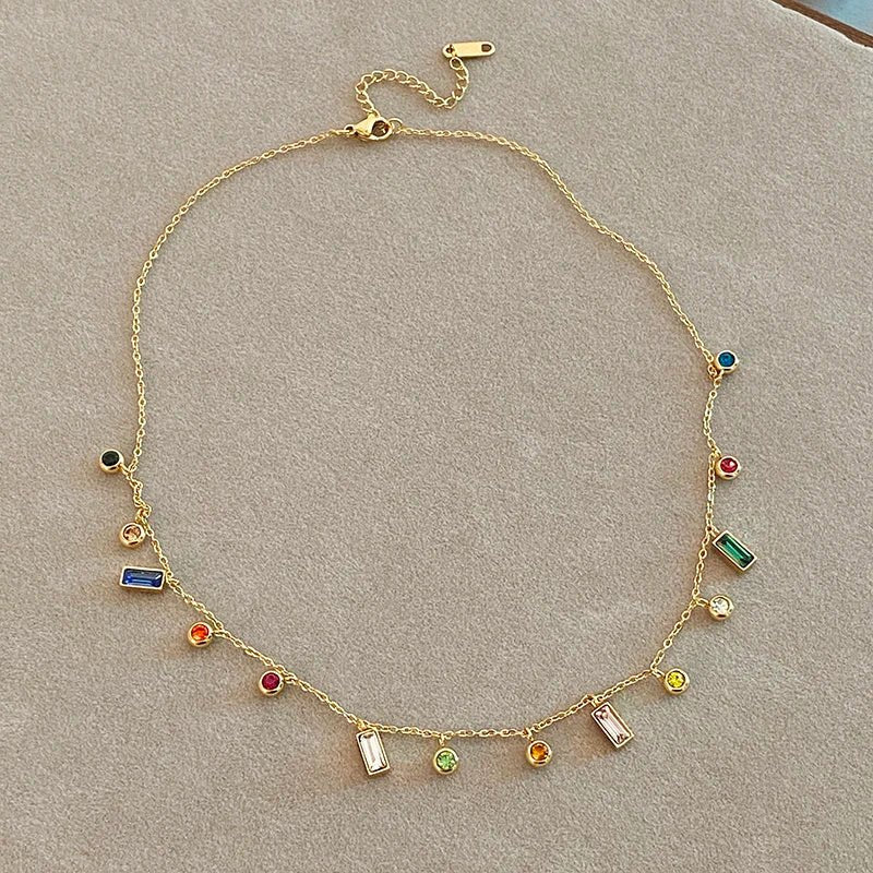 Collana Choker con Cristalli Dainty Sparsi