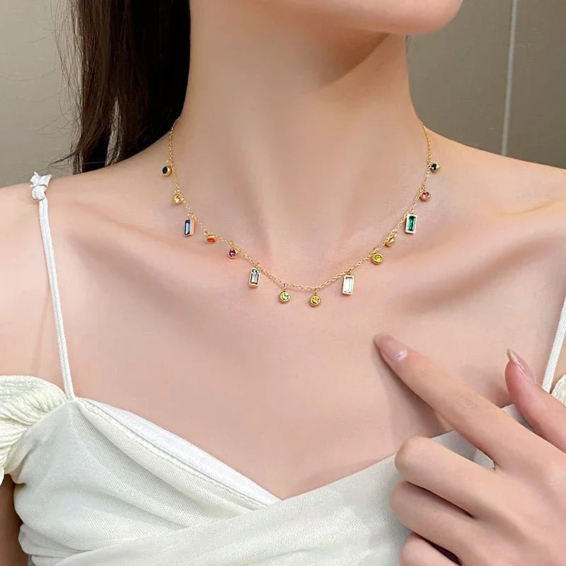 Collana Choker con Cristalli Dainty Sparsi
