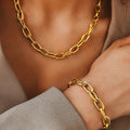Set Collana e Bracciale a Clip Semplice