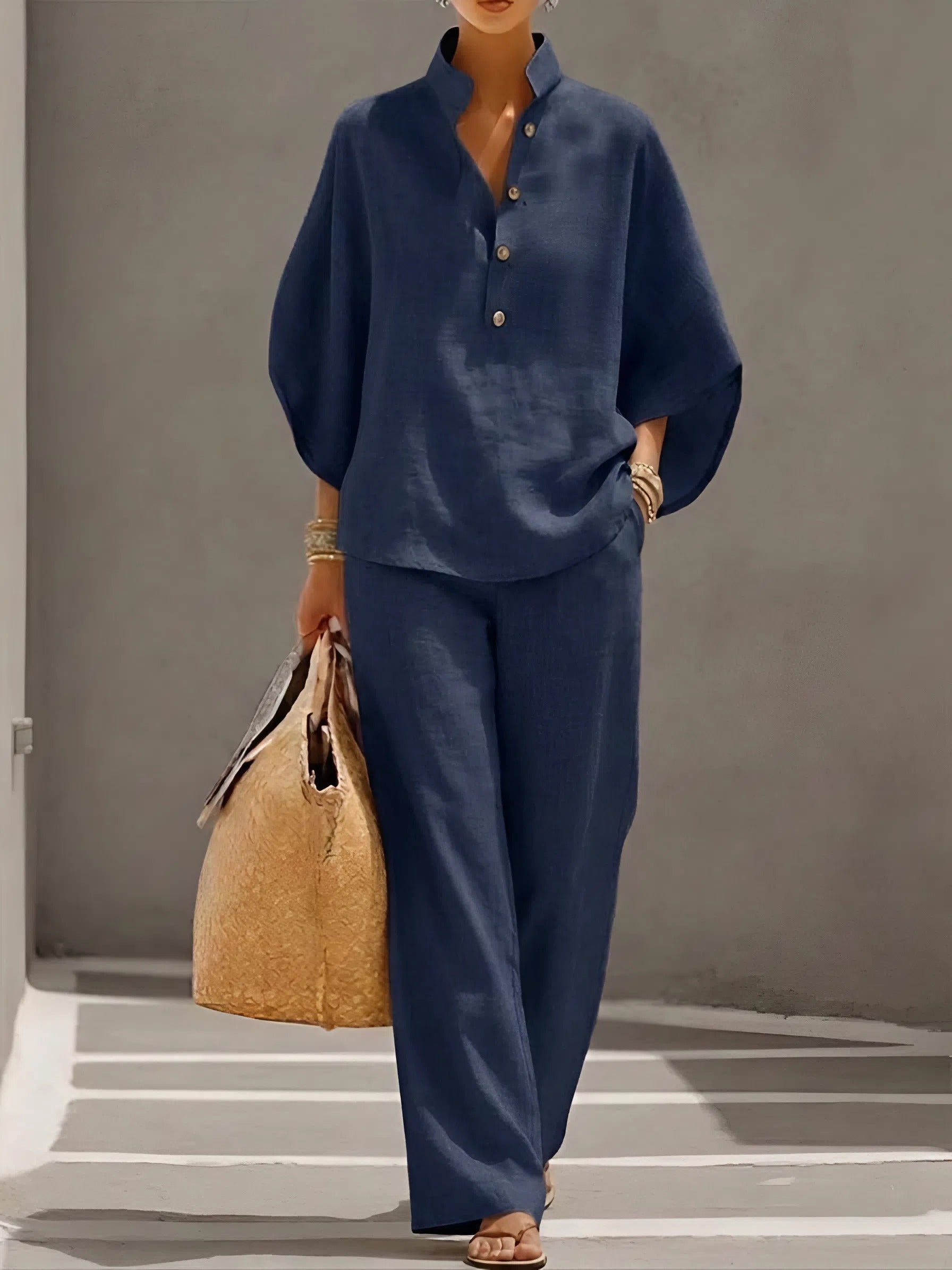 Elena | Set Casual in Cotone e Lino