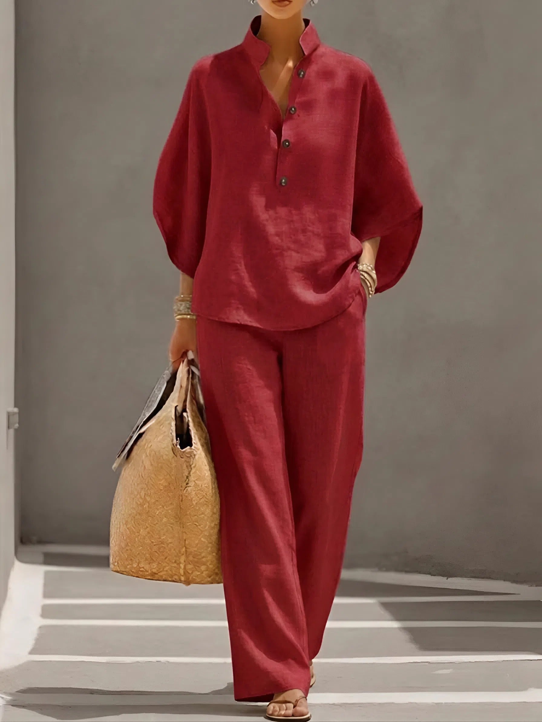 Elena | Set Casual in Cotone e Lino