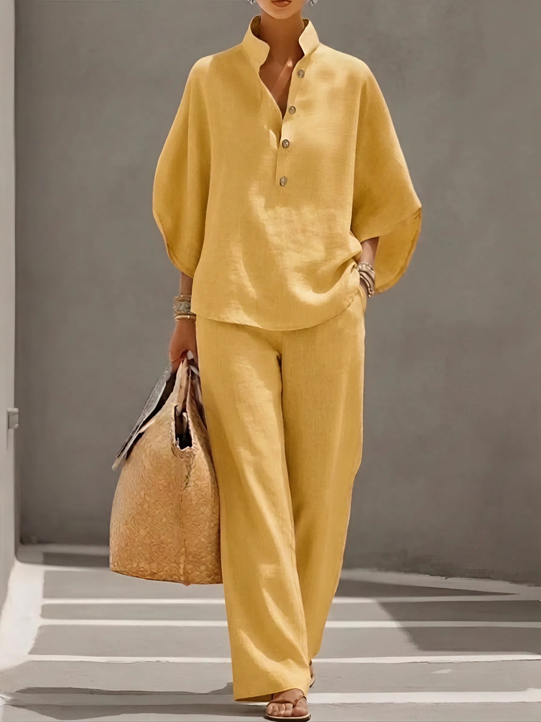 Elena | Set Casual in Cotone e Lino
