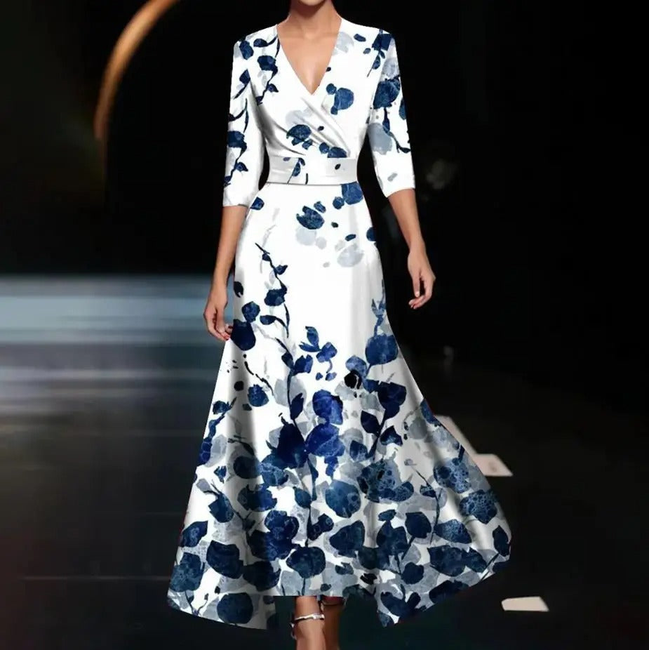 Aria™ | Abito Chic con Stampa Floreale