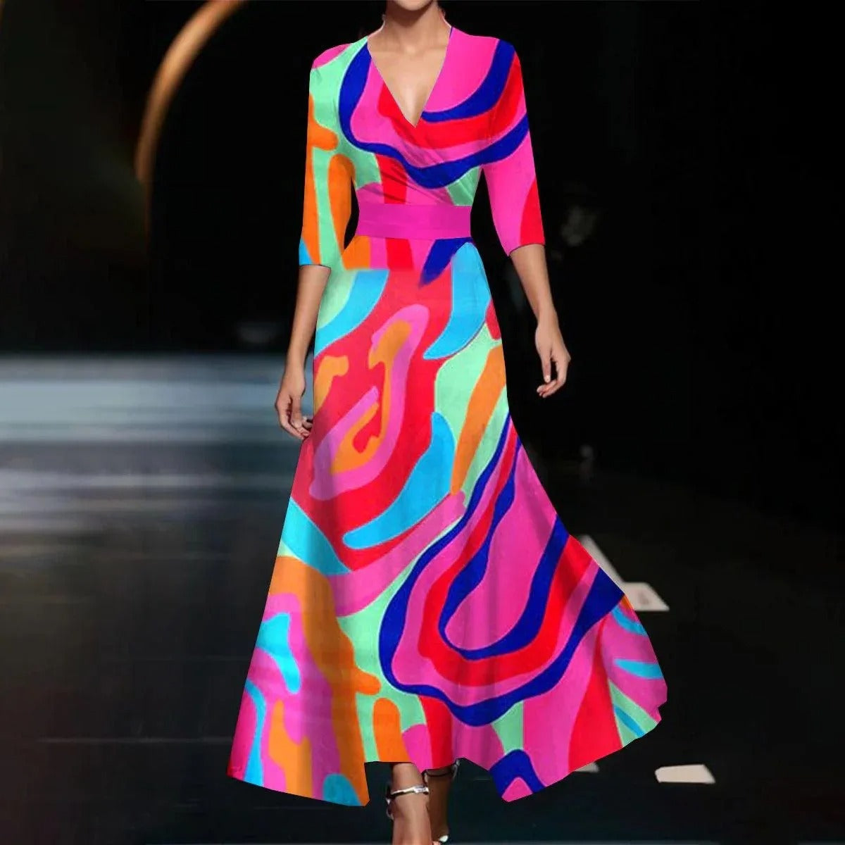 Aria™ | Abito Chic con Stampa Floreale