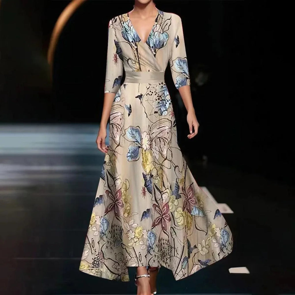 Aria™ | Abito Chic con Stampa Floreale