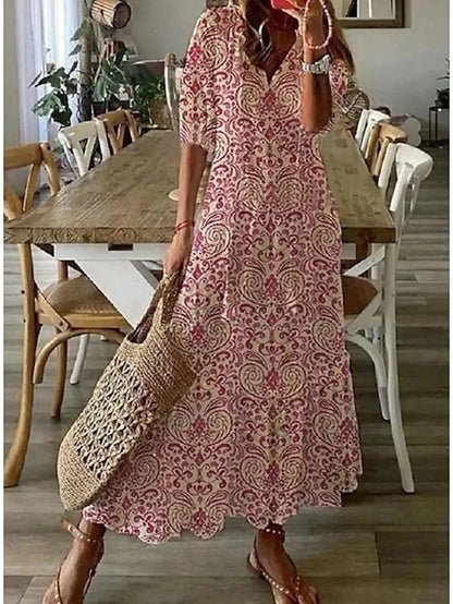 Luna | Vestito Boho Senza Sforzo con Vestibilità Flattering